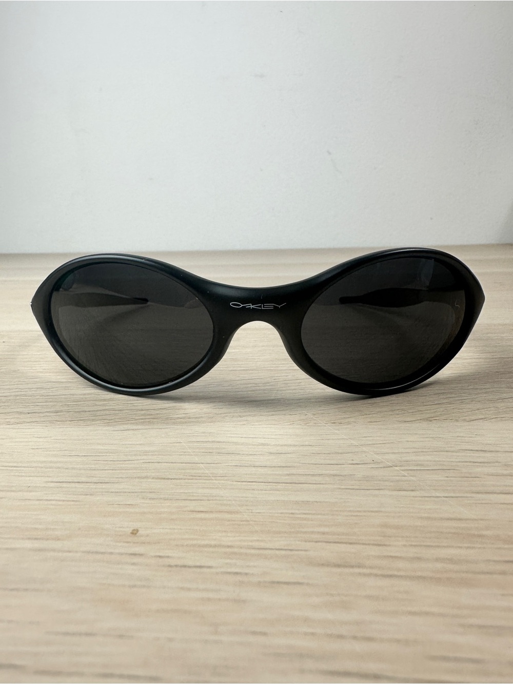 Oakley Eye Jacket Black/ Black Sunglasses - Picture 3 of 4